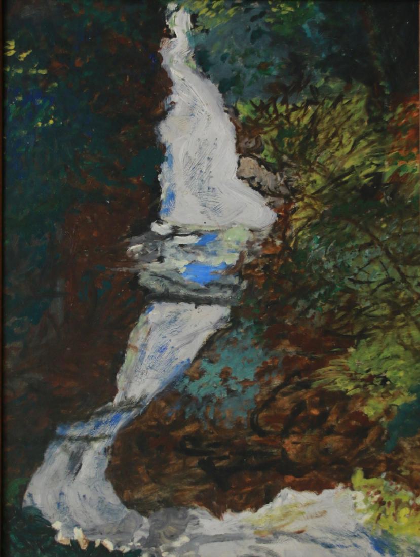 JUSTIN MCCARTHY OIL ON BOARD: wATERFALLS" OIL ON BOARD - SIGNED LOWER RIGHT Dimensions: 18" X 24