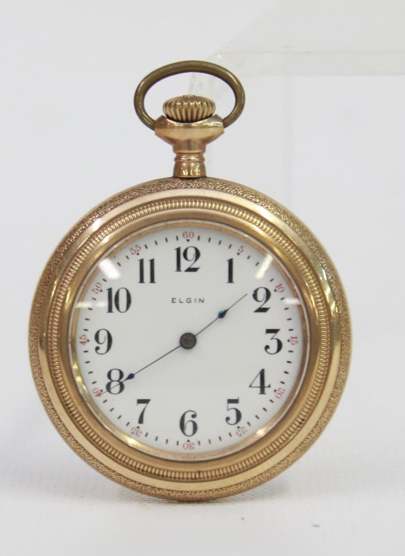 ELGIN POCKET WATCH: ELGIN NATIONAL WATCH CO. #16504244 - B&B ROYAL 20 YEAR CASE