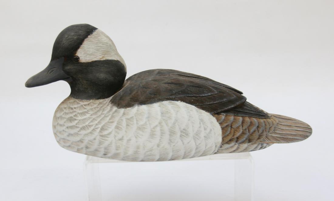 VINTAGE DUCK DECOY: BUFFLEHEAD DRAKE DECOY BY: N. THOMAS HARRISON 1995