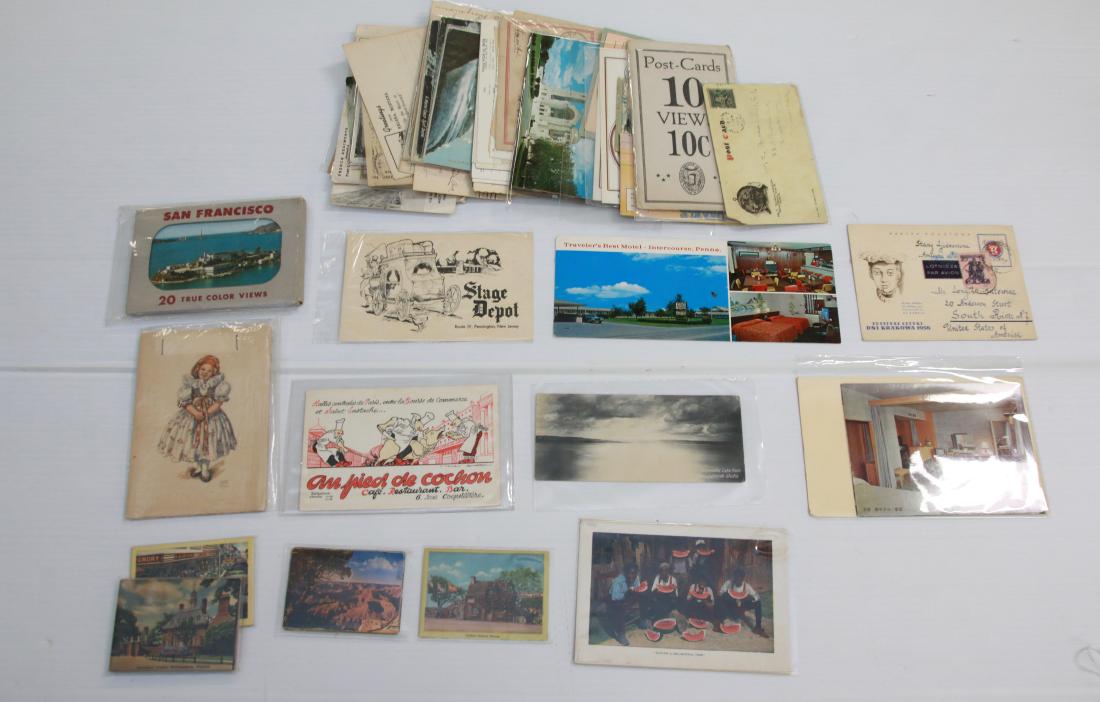 GROUP LOT OF U.S. AND FOREIGN POSTCARDS (1 of 6)