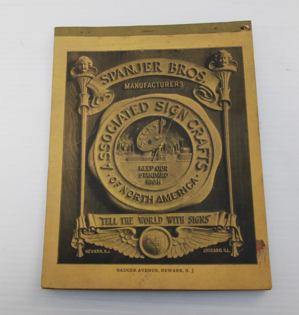 SPANJER BROTHERS WOODEN SIGN CATALOG (1 of 5)