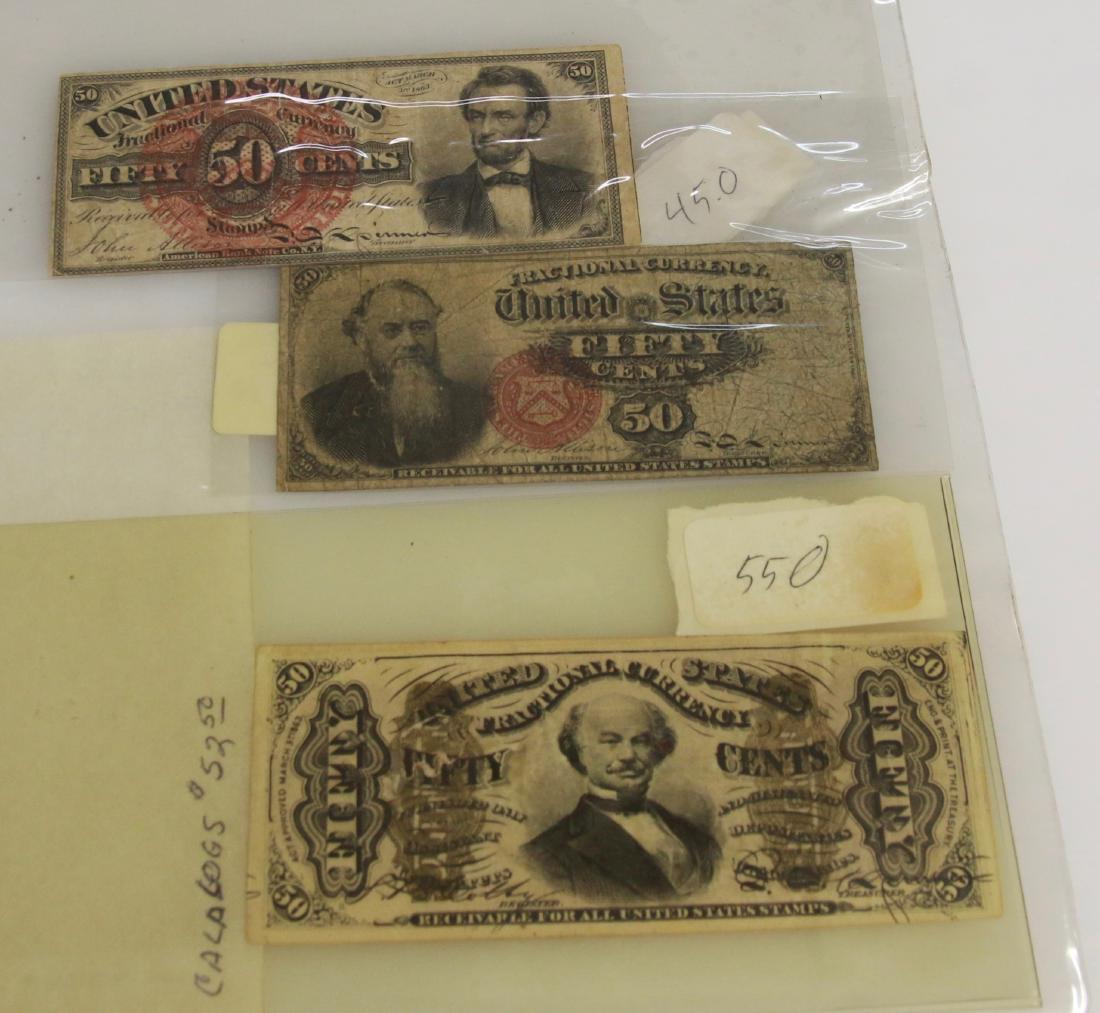 FRACTIONAL OR POSTAGE CURRENCY LOT (1 of 2)