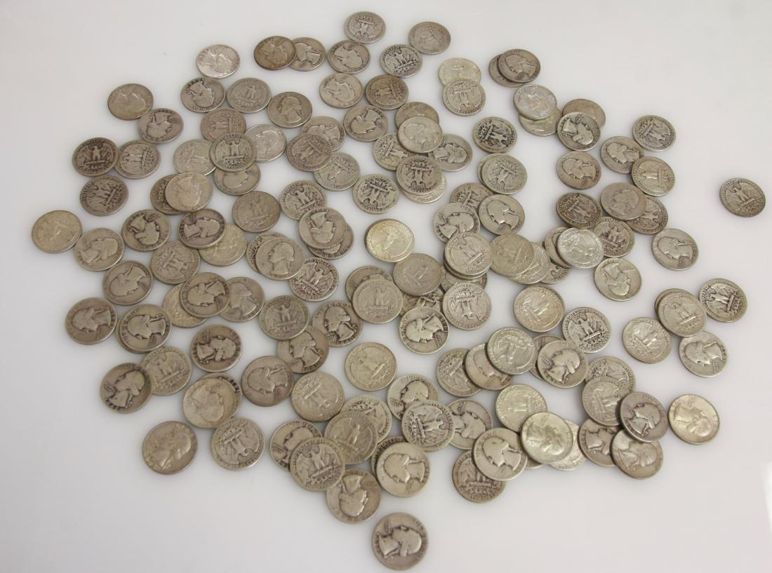 LOT OF SILVER QUARTERS (1 of 3)