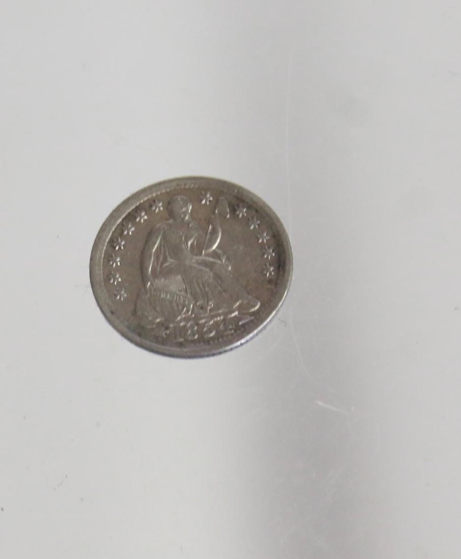 U.S. 1854 HALF DIME (1 of 2)