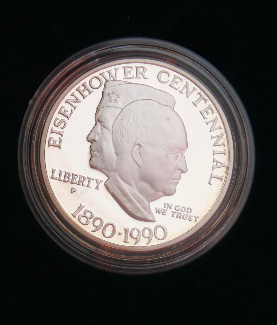 U.S. EISENHOWER CENTENNIAL SILVER DOLLAR (1 of 2)
