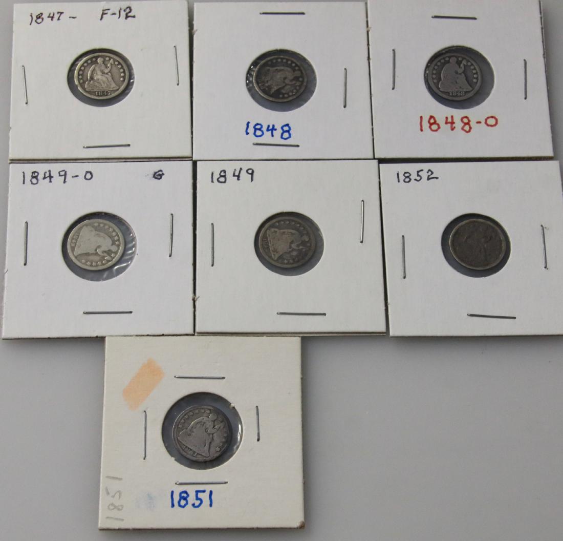 LIBERTY SEATED HALF DIME LOT (1 of 2)