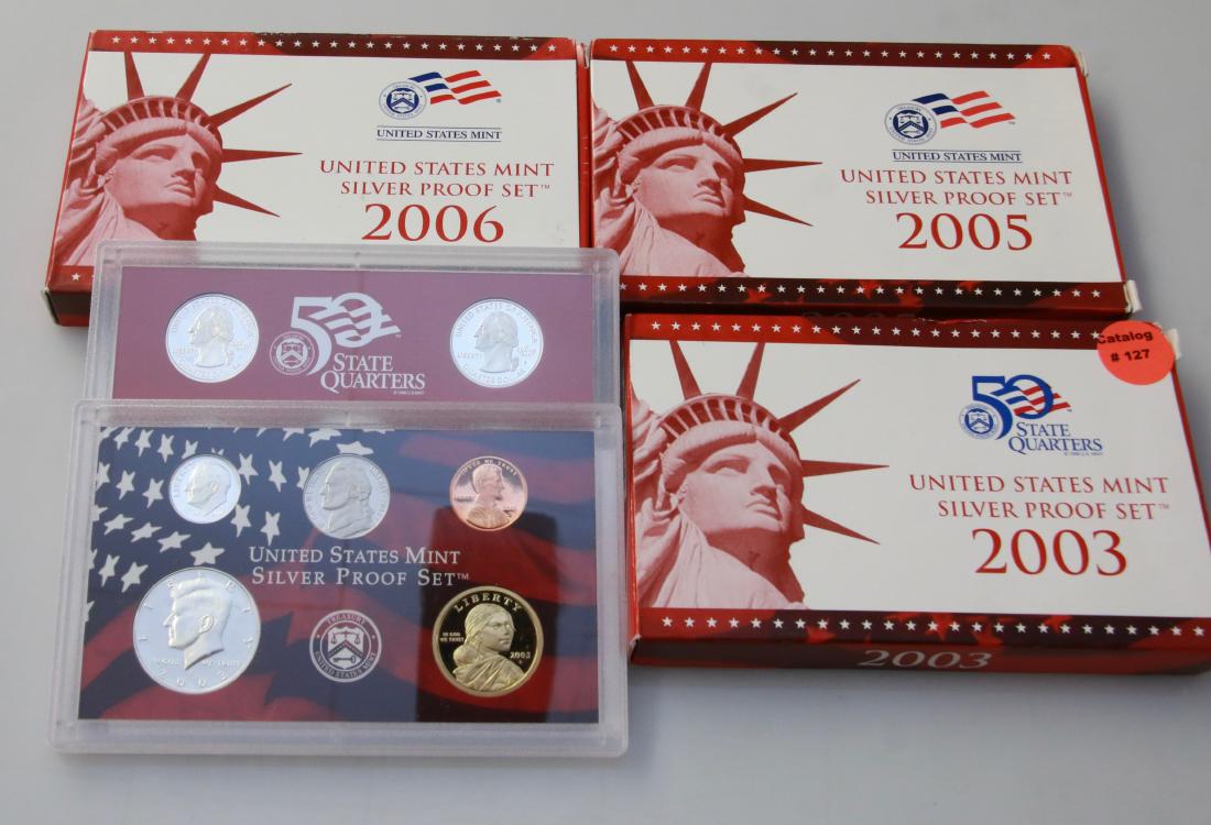 UNITED STATES MINT SILVER PROOF SETS (1 of 1)