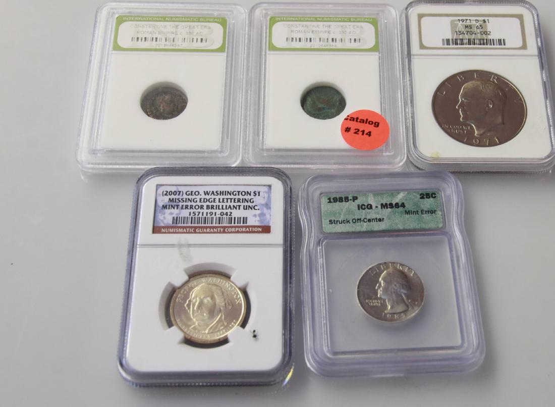 GRADED COIN LOT (1 of 5)