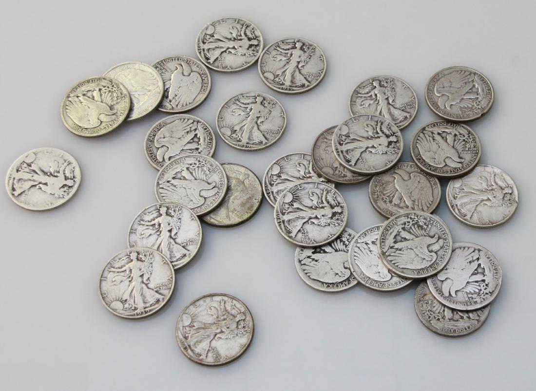 WALKING LIBERTY HALF DOLLAR LOT (1 of 3)