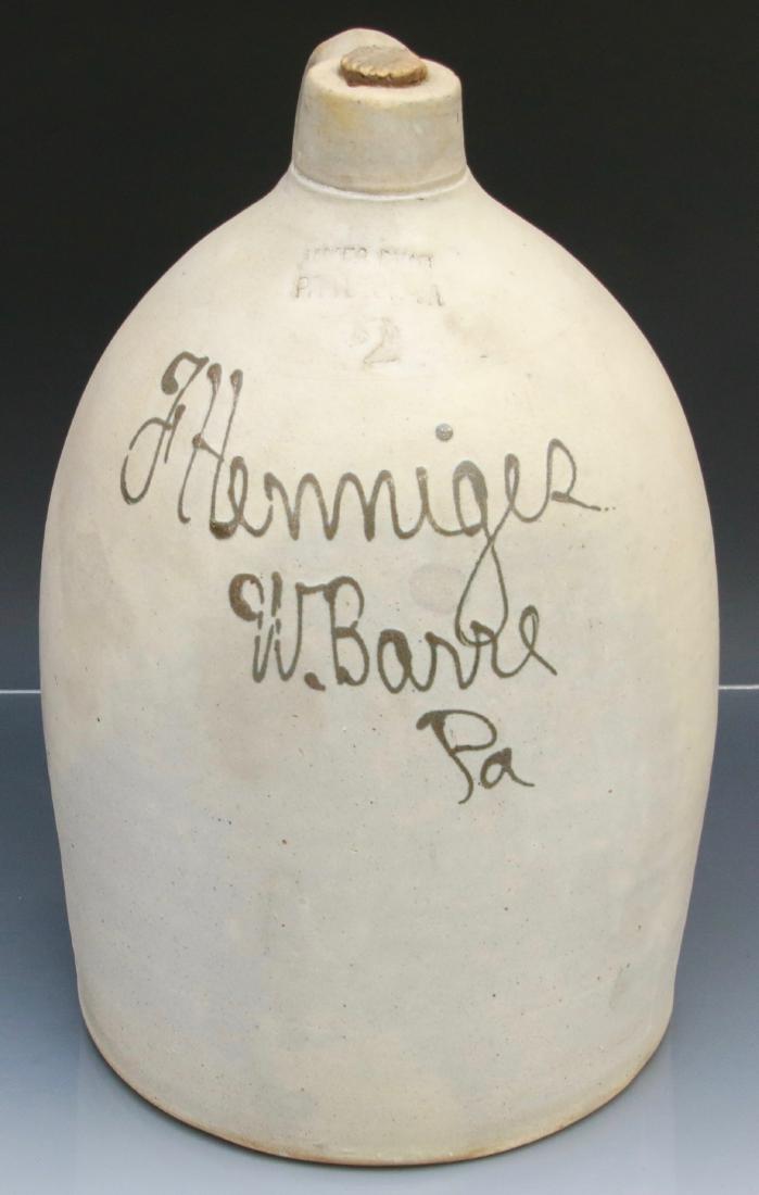 STONEWARE SCRIPT JUG (1 of 4)