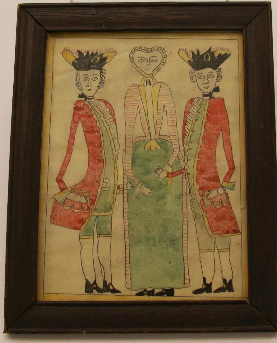 COPY OF 18TH CENTURY AMERICAN WATERCOLOR (1 of 2)