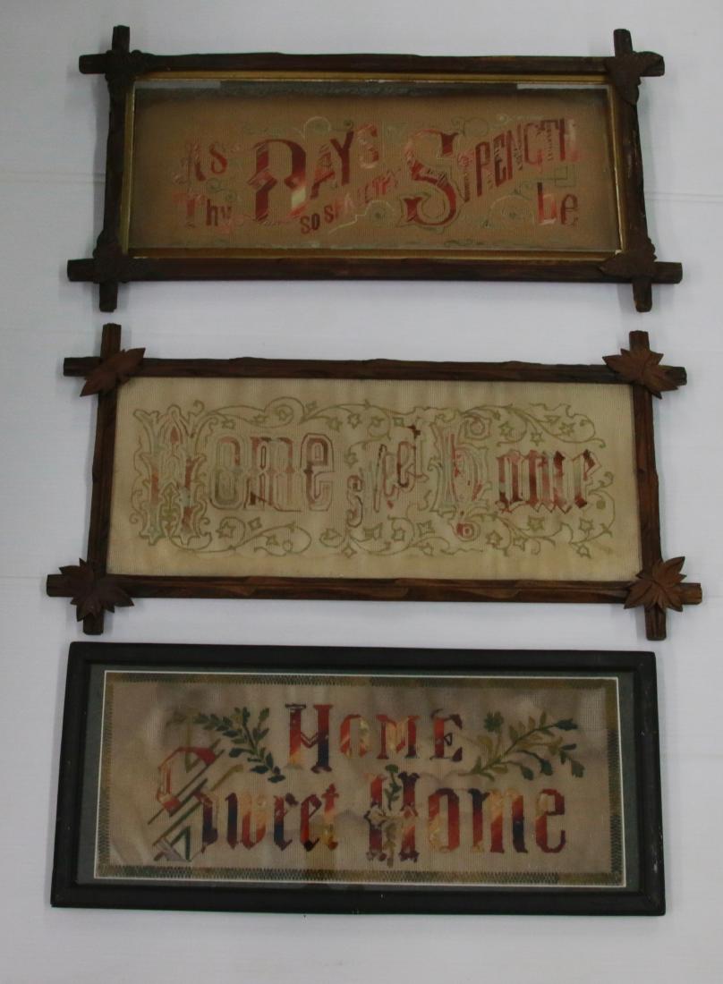 ANTIQUE FRAMED NEEDLEPOINTS (1 of 5)