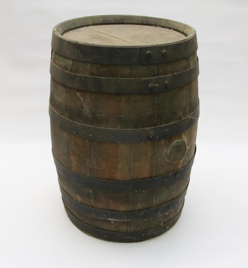 EARLY WOODEN BARREL (1 of 4)