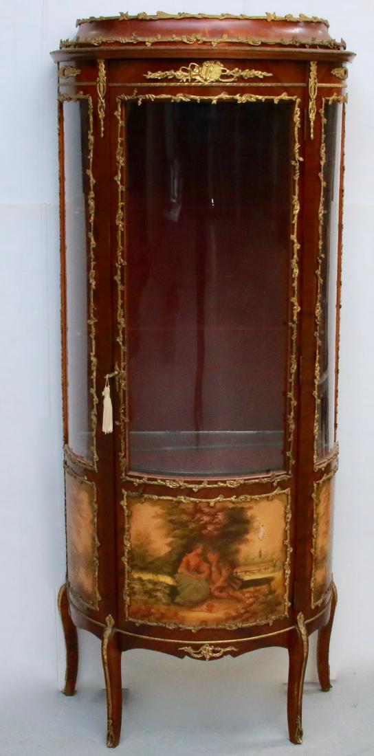 ANTIQUE FRENCH VITRINE CABINET (1 of 6)