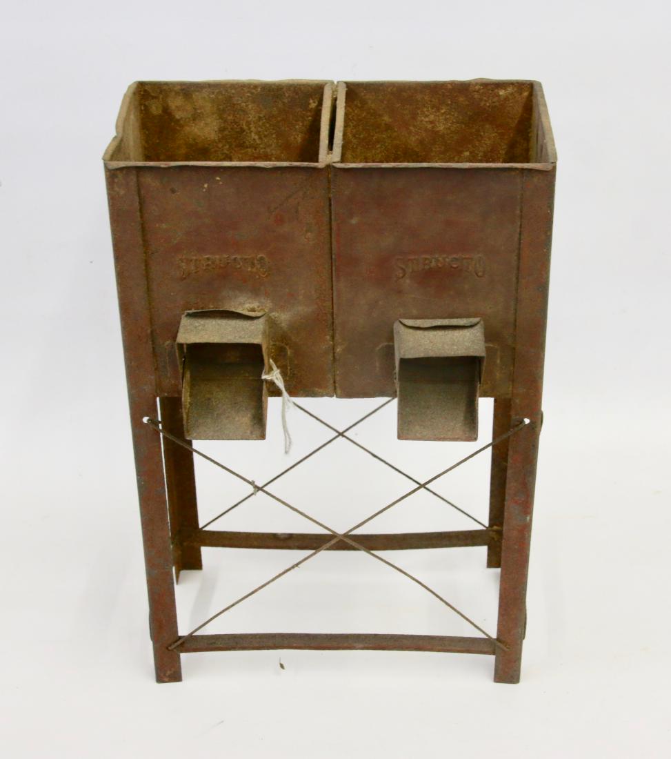 STRUCTO GRAIN BIN: ORIGINAL PAINT , 8"X4" X 12 1/2"