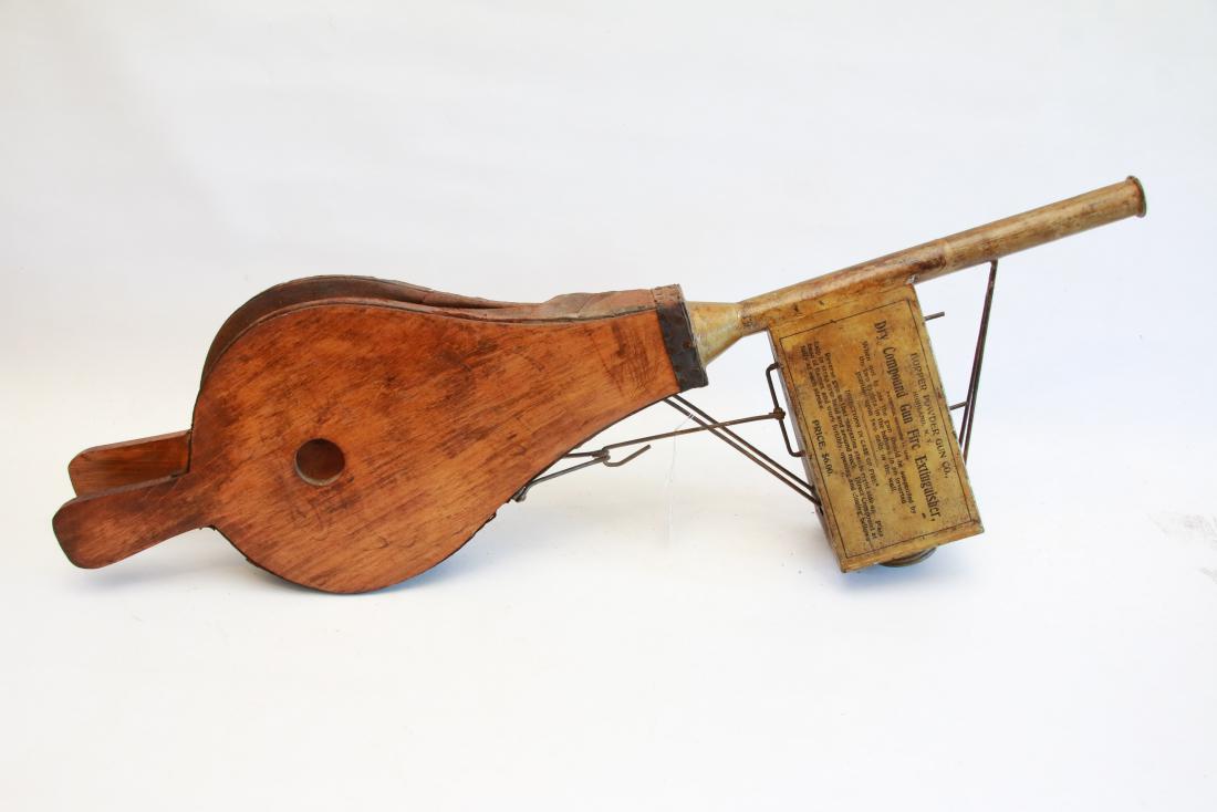 EARLY FIRE EXTINGUISHER: BY; HOPPER POWDER GUN CO. - HIGHLAND, NEW YORK , 33 L