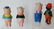 GROUP OF THREE LITTLE PIG BISQUE FIGURES - 3