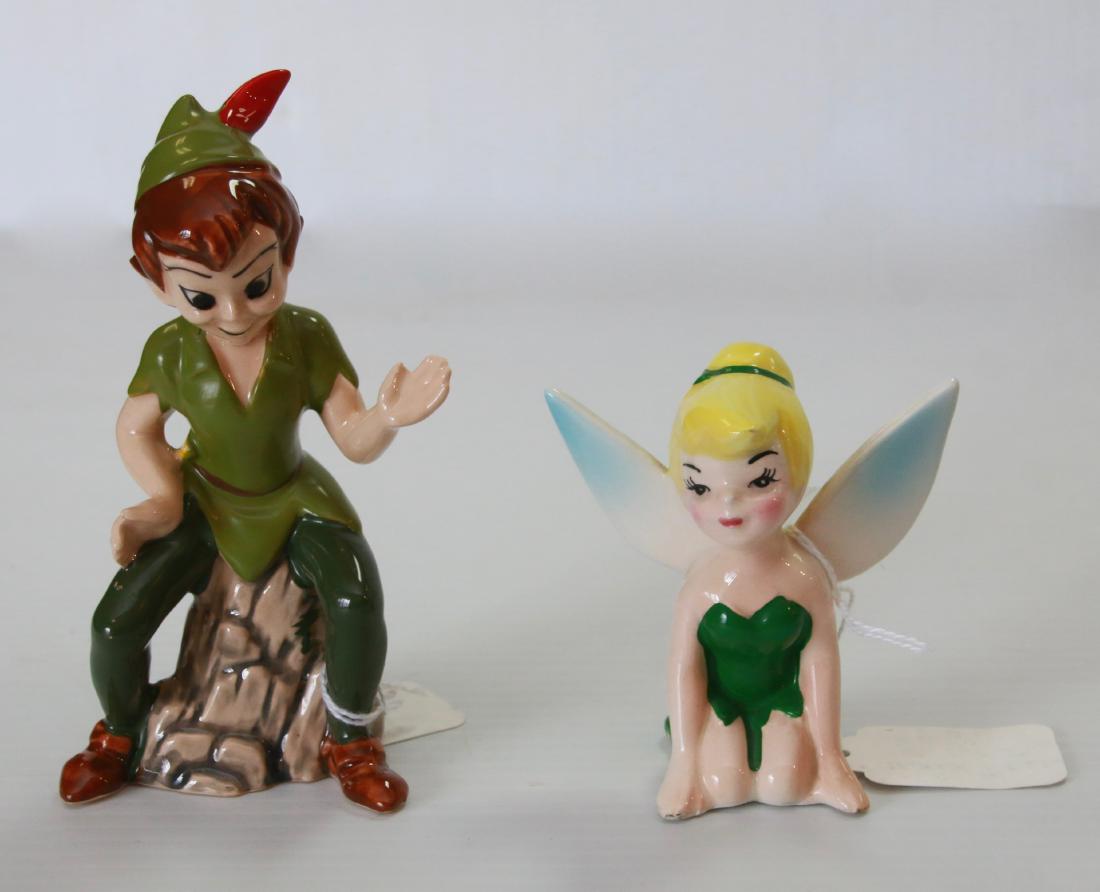 VINTAGE PETER PAN FIGURES: INCLUDING "TINKER BELL" WALT DISNEY PRODUCTIONS JAPAN AND PETER PAN WALT DISNEY PRODUCTION JAPAN Size:3 1/2" X 5 1/4 TALL