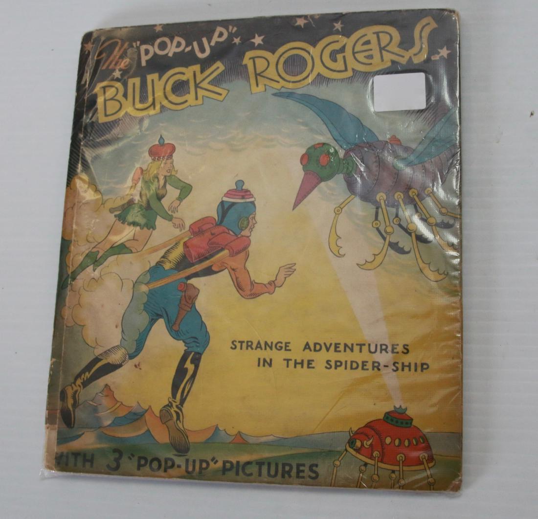 VINTAGE BUCK ROGERS BOOK: "THE POPUP BUCK ROGERS" COPYRIGHT 1935 BY JOHN F. DILLE CO AND PLEASURE BOOKS INC. CHICAGO