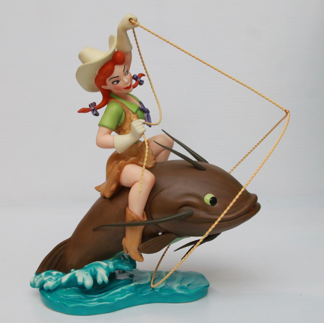 WALT DISNEY'S CLASSIC COLLECTION: AMERICAN FOLK HERO, 1995 ANNUAL EDITIONS, "MELODY TIME" SLUE FOOT SUE, IN ORIGINAL BOX AND WITH CERTIFICATION Size:10 1/2" X 10"