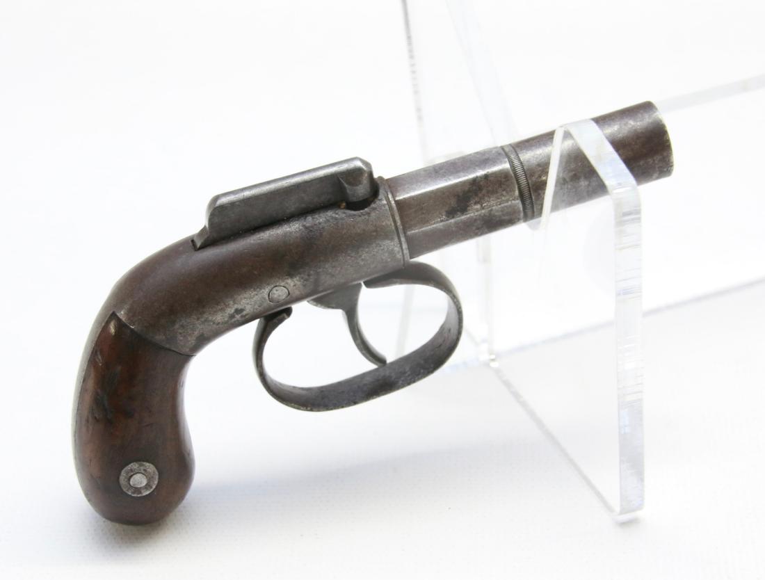 MANHATTAN BAR HAMMER CIVIL WAR PISTOL: .31 CAL - SER#1006 - 2" BARREL - GOOD WORKING ORDER