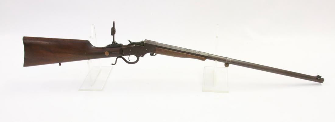 J. STEVENS SINGLE SHOT: .22 - SER# 30641 - WITH REAR PEEP SIGHT 36" TOTAL LENGTH