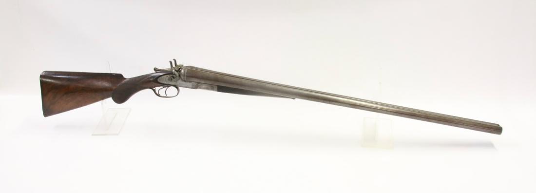 COLT MODEL 1878 HAMMER DOUBLE BARREL SHOTGUN: 10 GAUGE WITH 32" BLUE BARRELS - SER# 18205 - COMPLETE WITH COLT MFG. CO. LETTER STATING THIS GUN WAS SHIPPED TO D.F. JONES OCTOBER 22, 1884