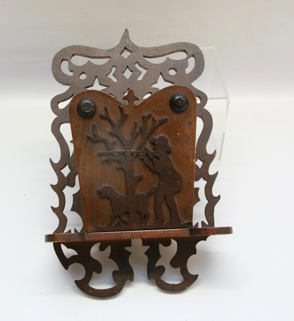 FOLK ART WOODEN WALL BOX Aug 26, 2019 Hartzell's Auction Gallery