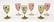 GROUP OF MOSER WINE GLASSES