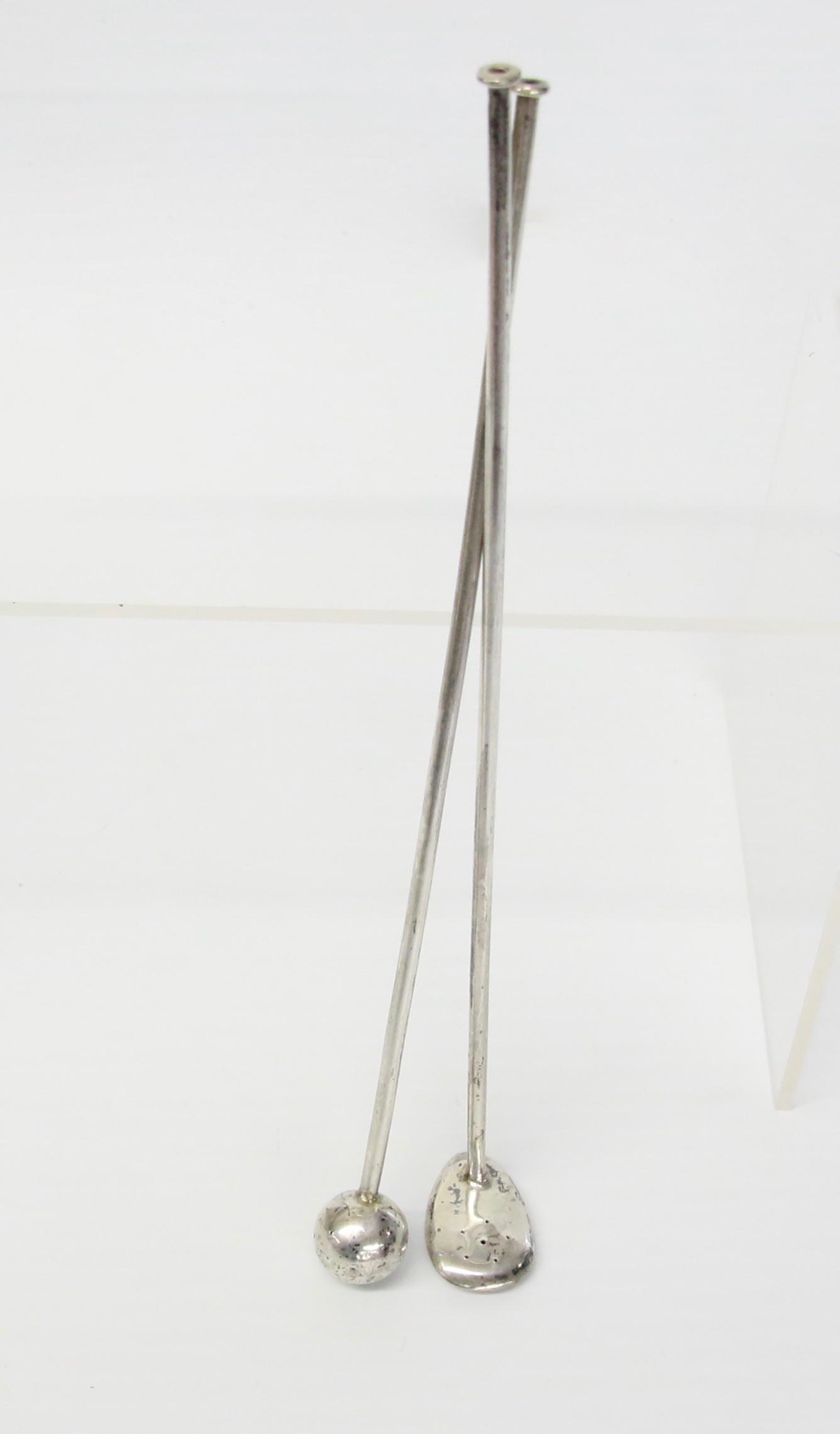 STERLING GOLF STRAWS: STERLING STRAWS GOLF CLUB AND BALL .50 OZT - 8" L