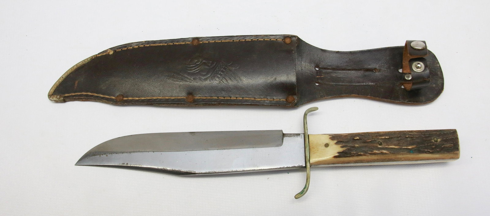 VINTAGE RICHTER BOWIE KNIFE: BLADE STAMPED "R.J. RICHTER" SOLINGEN, GERMANY - "ORIGINAL BOWIE KNIFE" Size: 8" BLADE