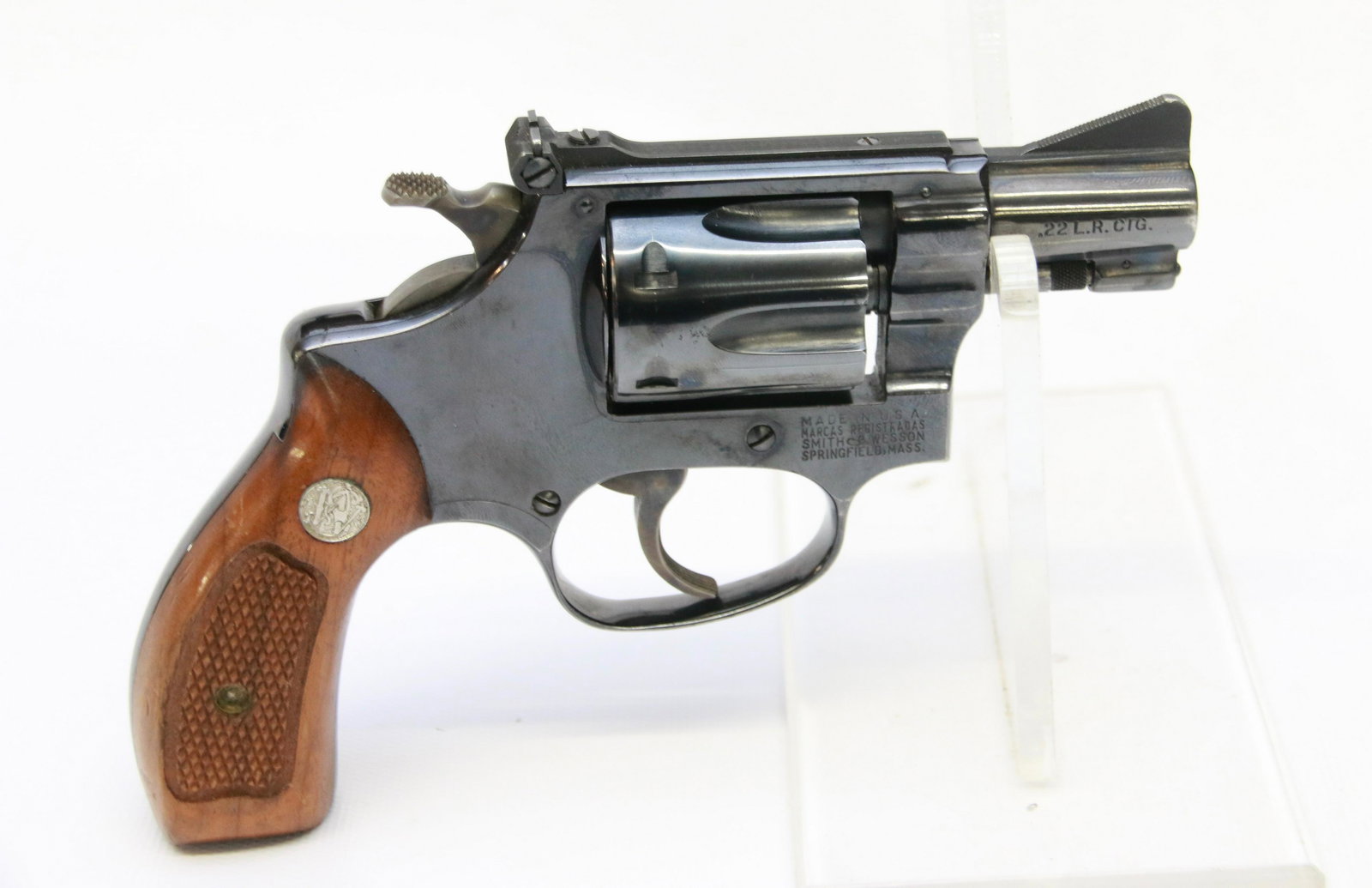 SMITH AND WESSON MODEL 34-1: .22LR – SERIAL# 133499 – 2” BARREL THIS GUN REQUIRES AN FFL OR BACK GROUND CHECK