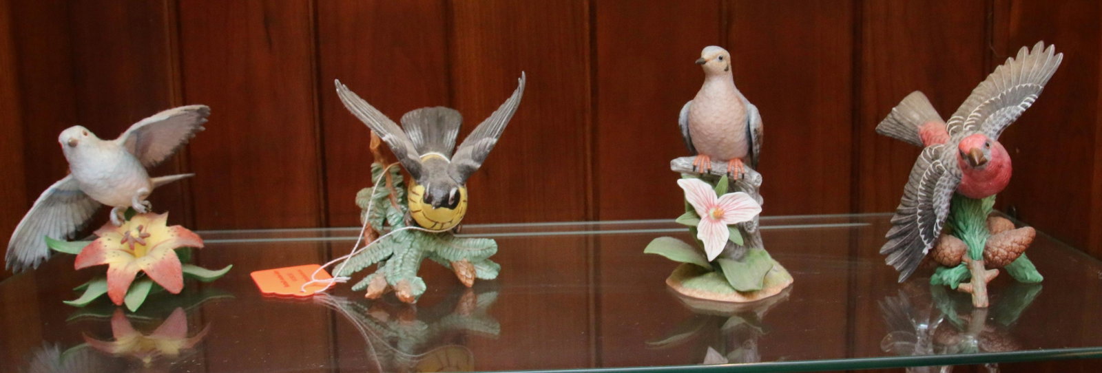 PORCELAIN BIRDS: (4) LENOX PORCELAIN BIRDS