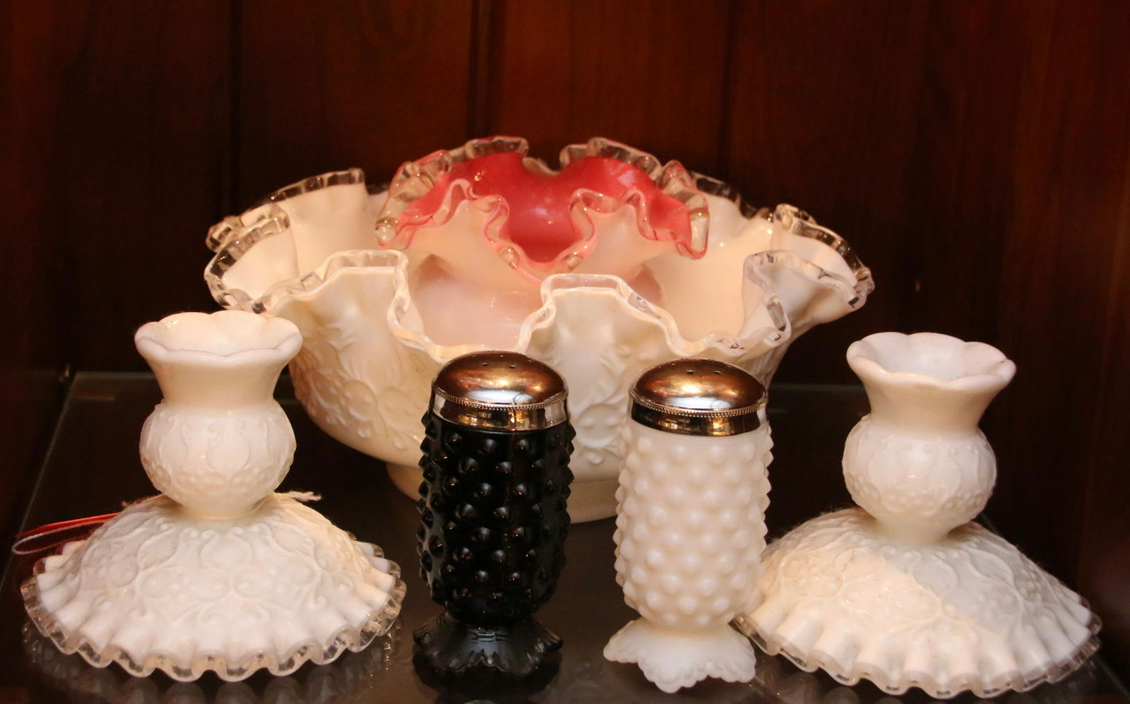 MILK GLASS LOT (1 of 1)