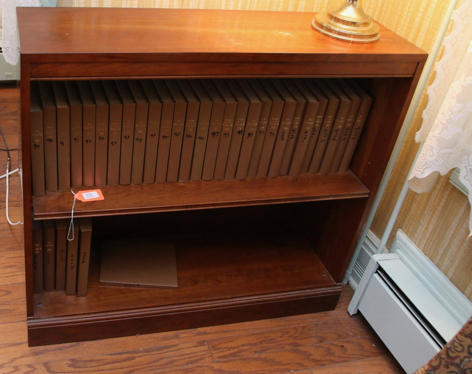 CHERRY BOOKCASE: ATTRIBUTED TO STICKLEY Size: 34" H X 38" L X 12" W