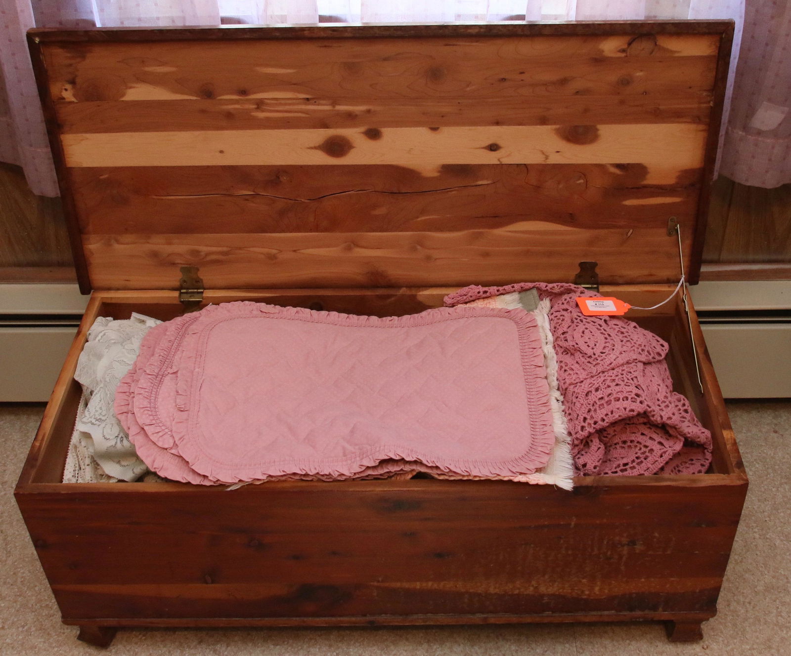 CEDAR CHEST AND CONTENTS (1 of 1)