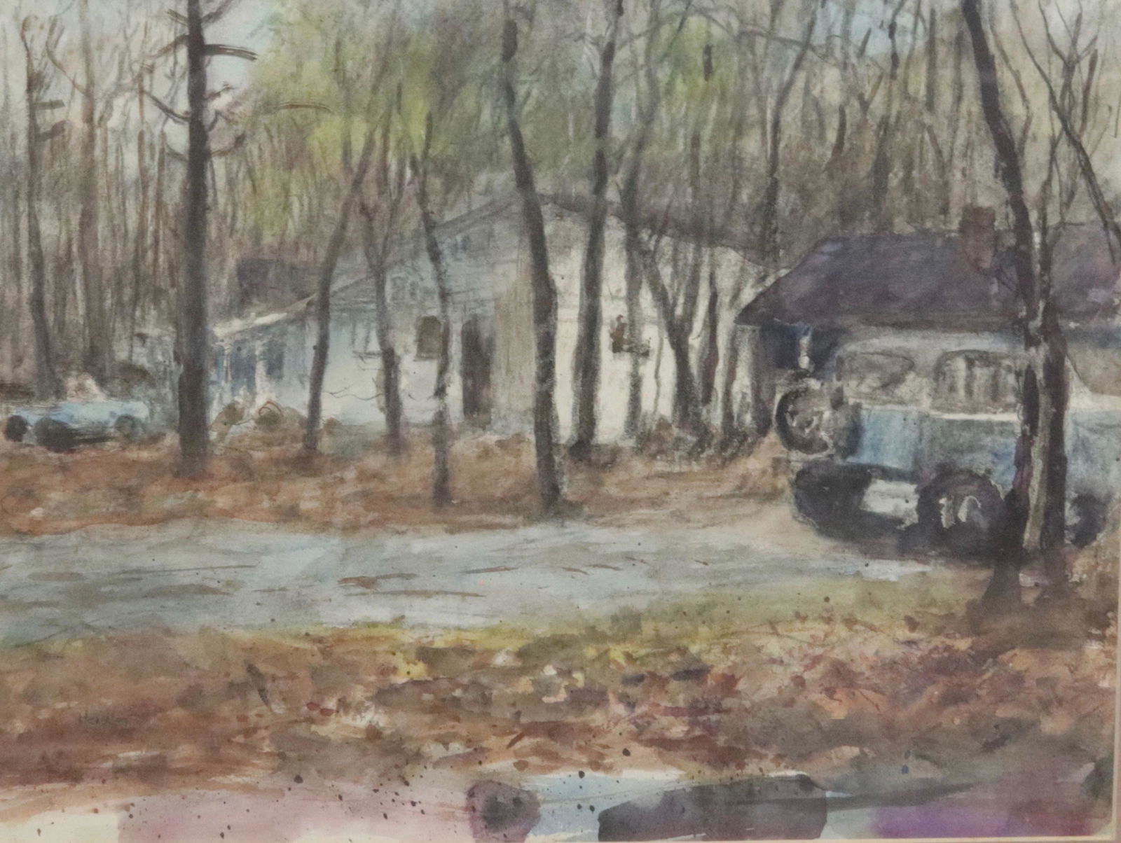 WATERCOLOR ON PAPER BY PETER HEIDEN (1 of 2)