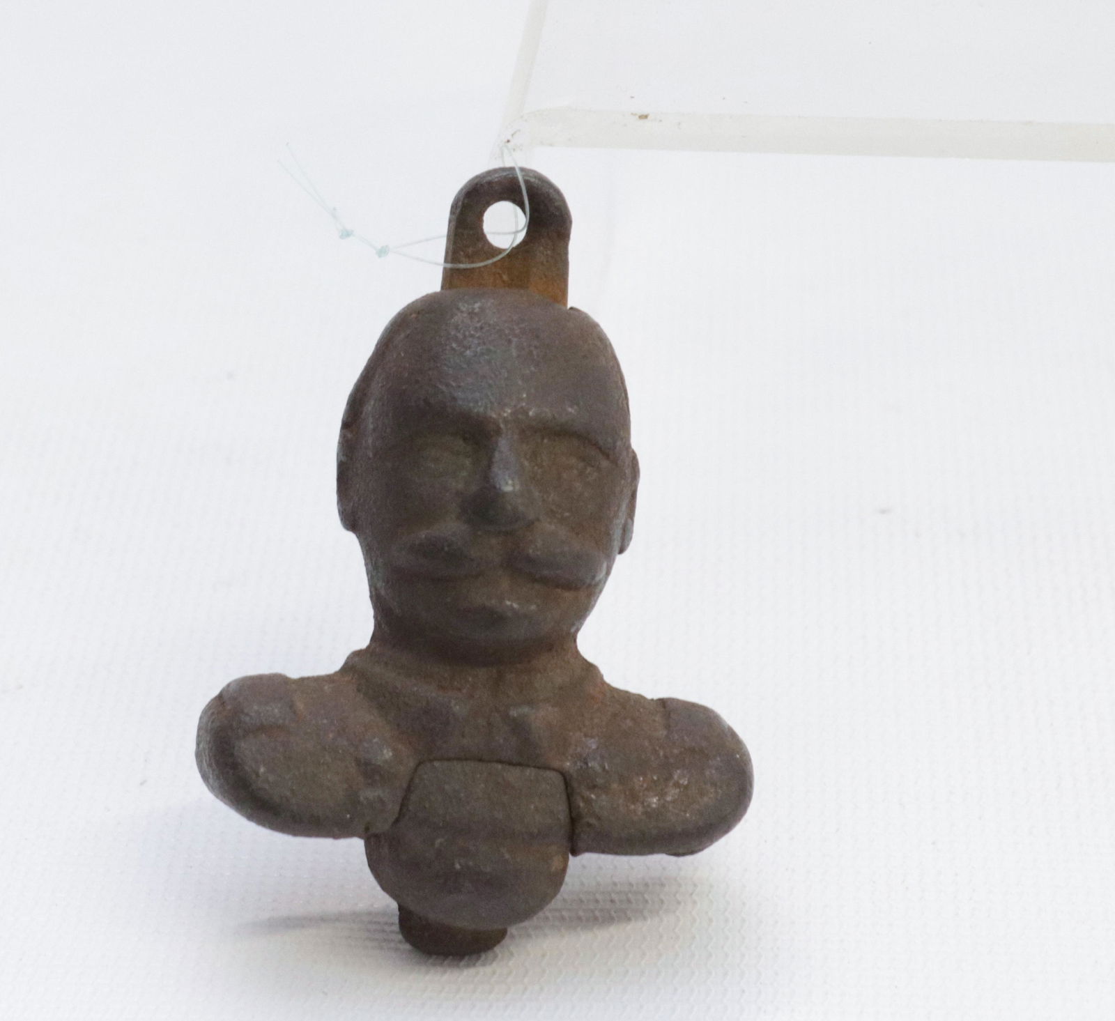 19TH CENTURY CAST IRON CAP BOMB: ADMIRAL DEWEY 2 1/2" H