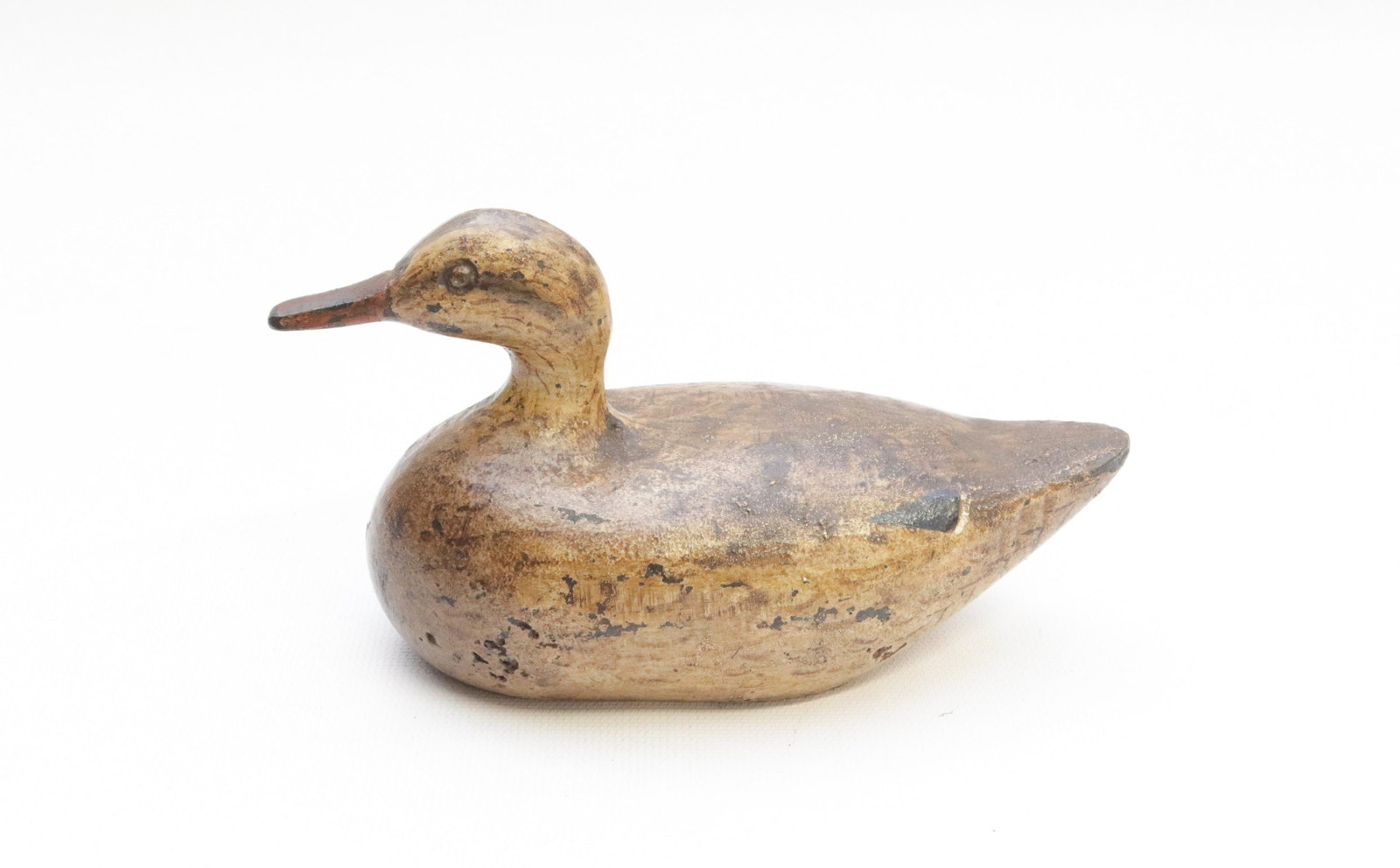 CAST IRON DUCK DOORSTOP: PAINTED SURFACE 6 1/2" L