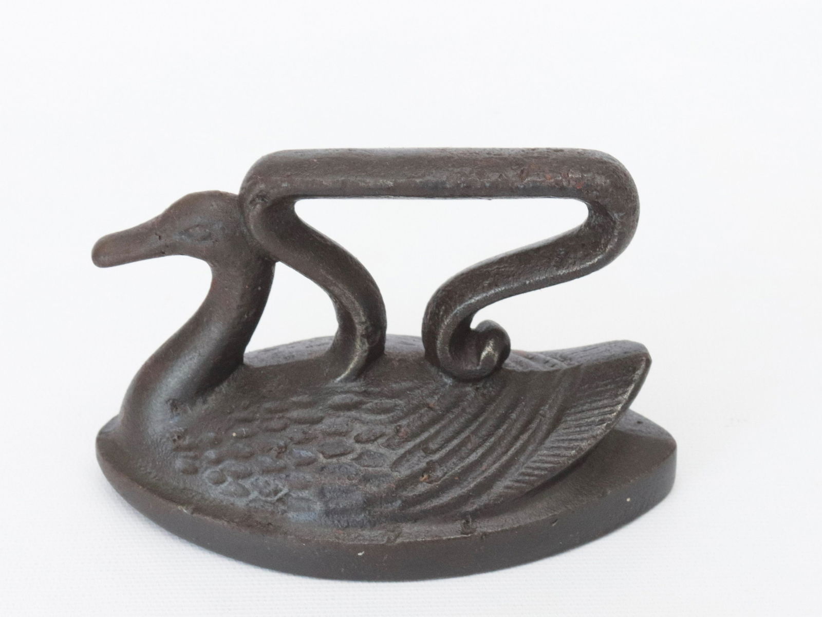 CAST IRON SWAN: THE LARGEST" - GOOD FORM AND CASTING DIMENSIONS: 5
