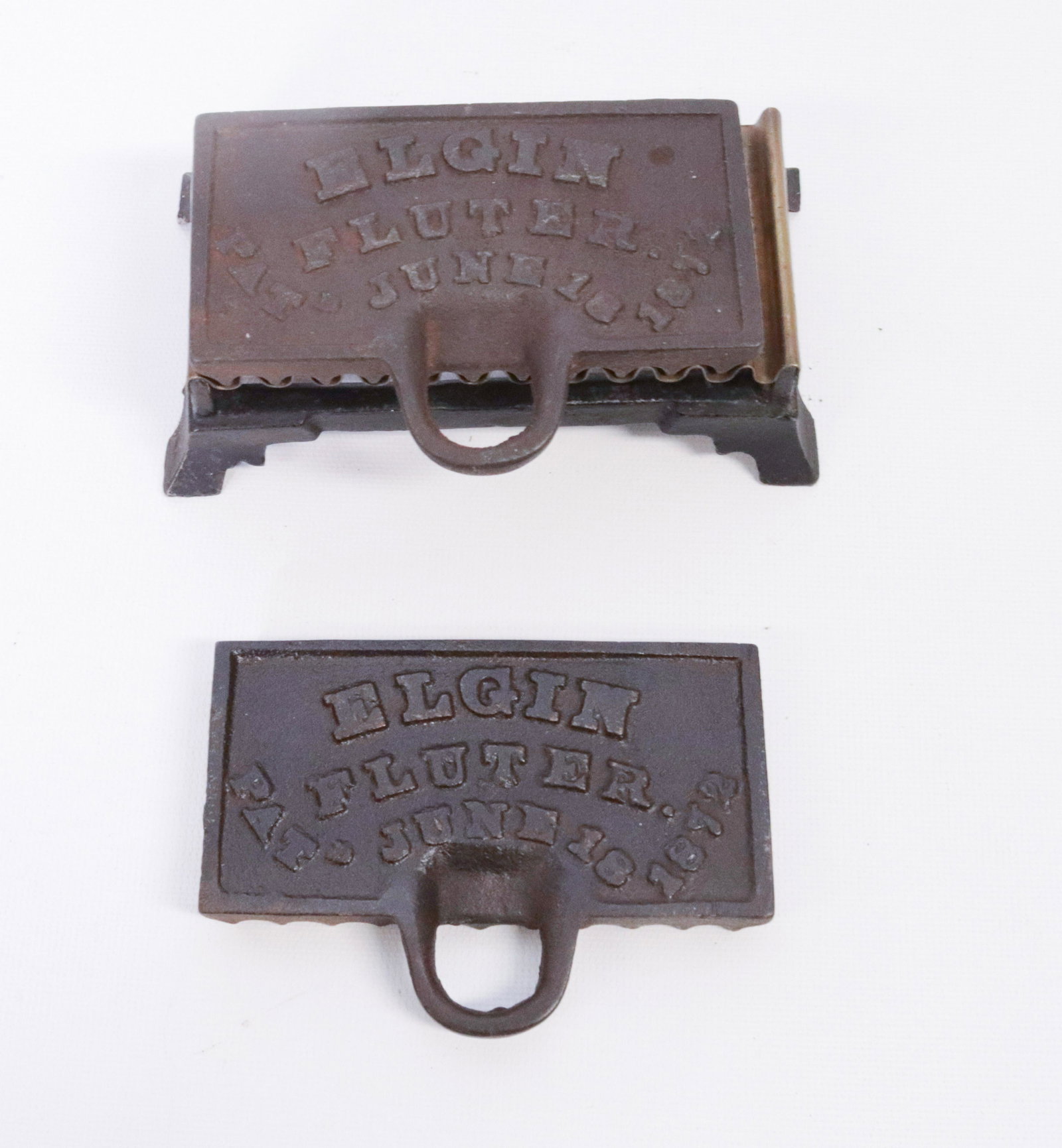 ELGIN FLUTER BASE: BASE TO ELGIN FLUTTER WITH BRASS OVERLAY - 1872 - AND "Z" HEATERS DIMENSIONS: 5"