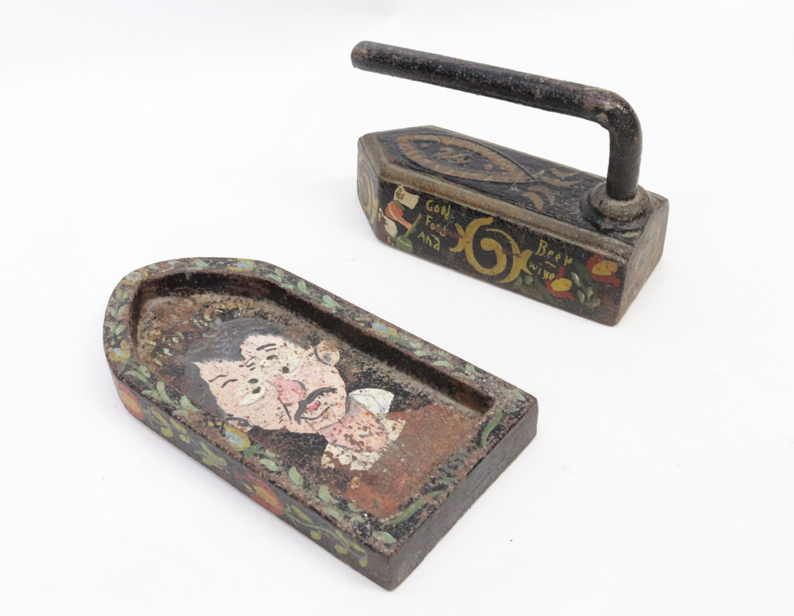 EARLY IRON: MAVERY AND COMPANY, PHILADELPHIA" - WITH COMPANION TRIVET DIMENSIONS: 10