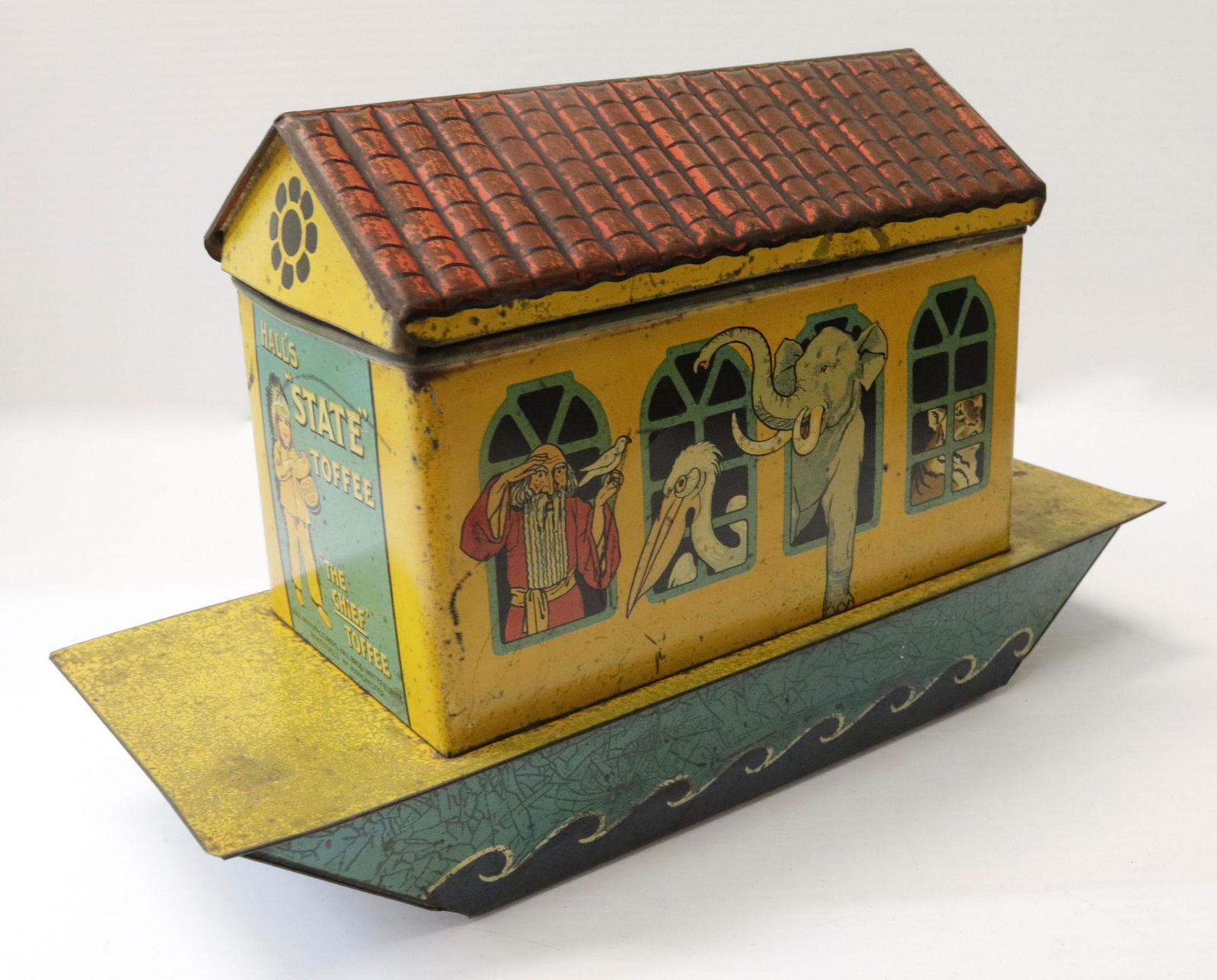 HALLS "STATE" TOFFEE TIN (1 of 6)