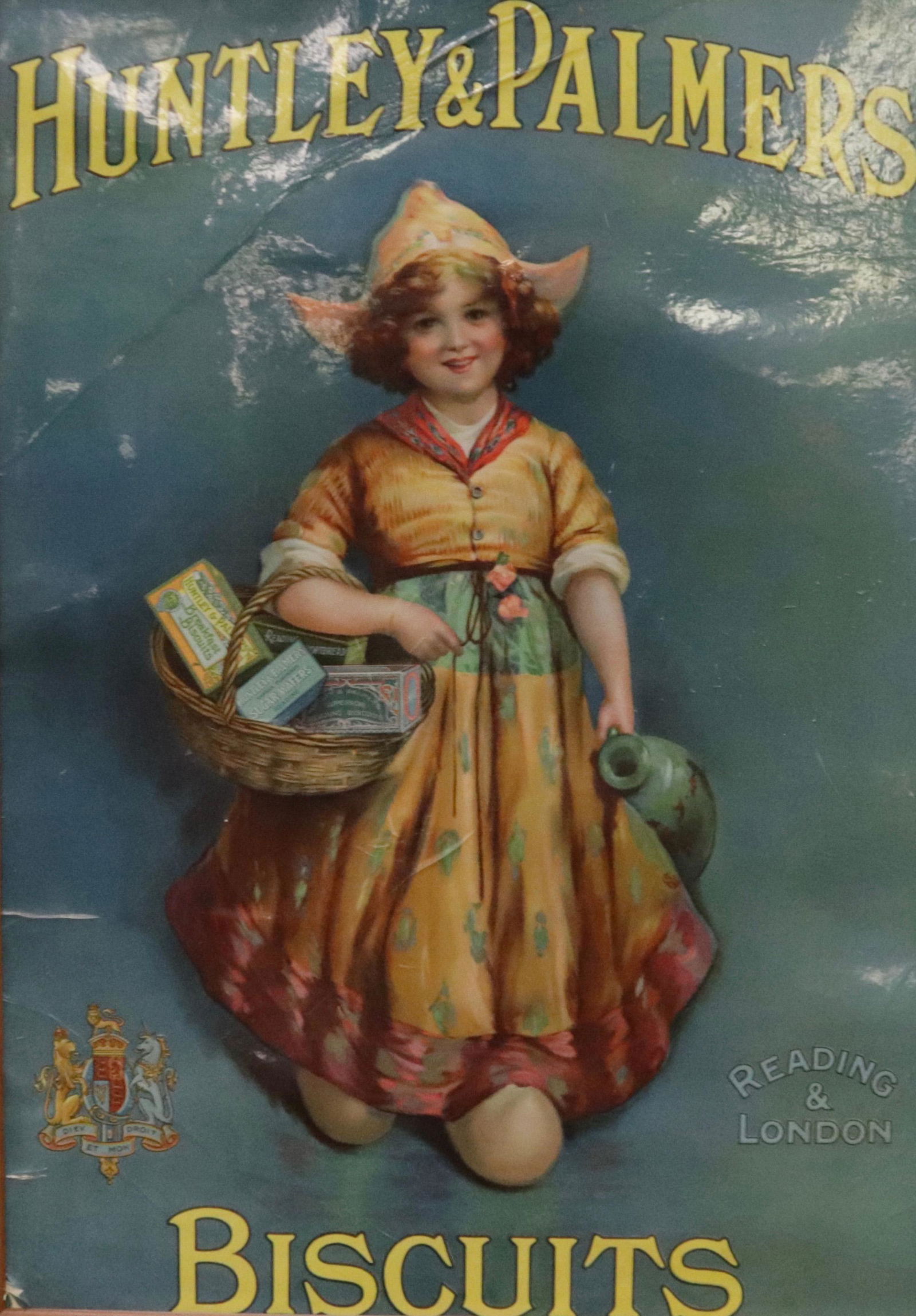 HUNTLEY & PALMER BISCUITS ADVERTISING POSTER (1 of 4)