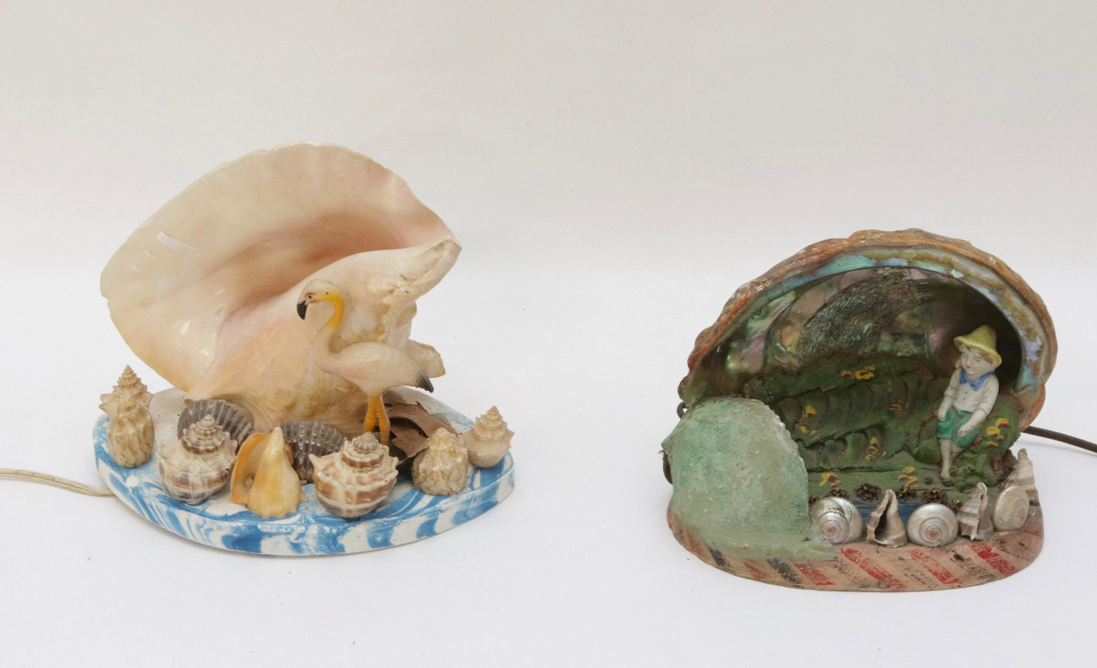 PR. OF NIGHT LIGHT: MADE OF SEASHELLS 10"X 8 1/2"