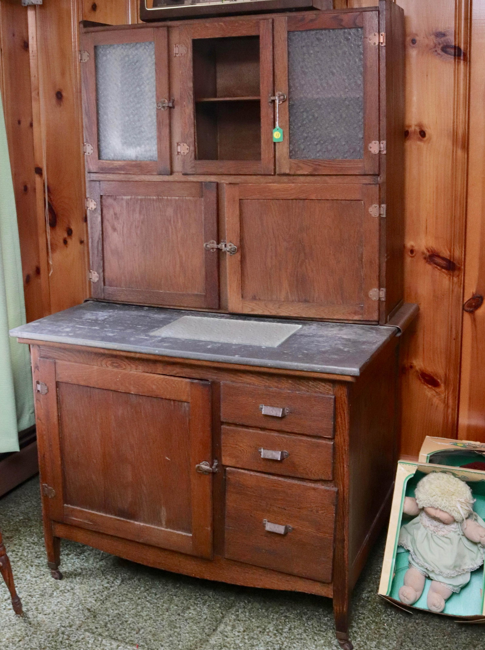 ANTIQUE KITCHEN CABINET (1 of 2)