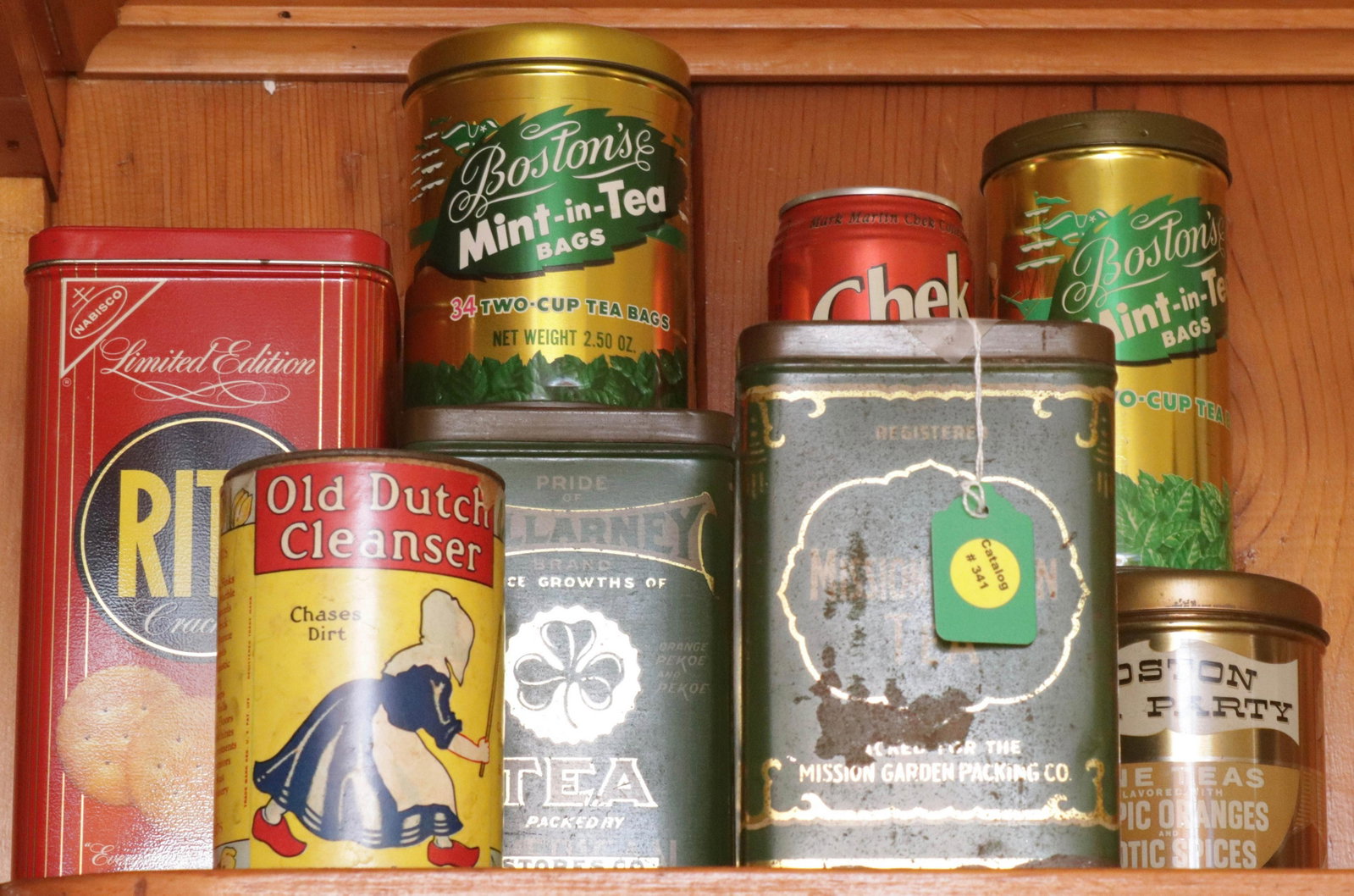 ADVERTISIINF TINS: 9 TEA & OTHERS