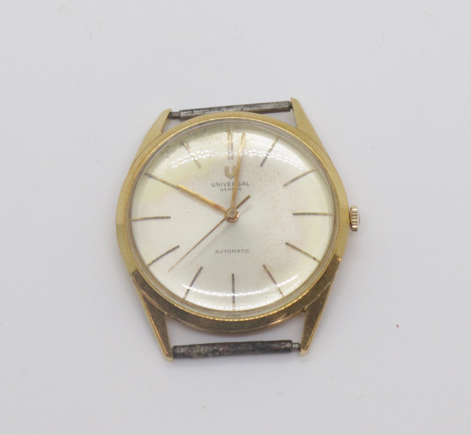 14K UNIVERSAL WRIST WATCH: GENEVE, AUTOMATIC #2085232 - 10370-1 - 19.7 DWT 1 3/8" D