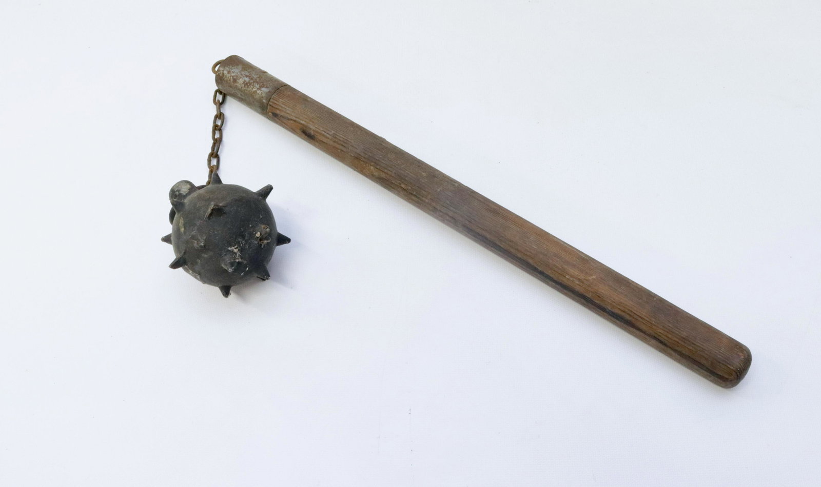 MEDIEVAL STYLE MACE: WOODEN HANDLE HANDLE 17" L