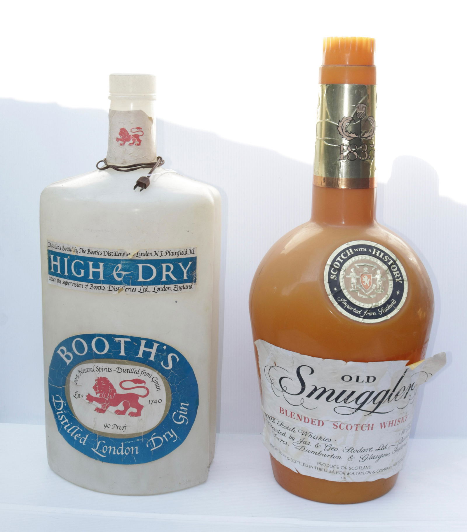 (2) LARGE LIQUOR ADVERTISING BOTTLES (1 of 4)